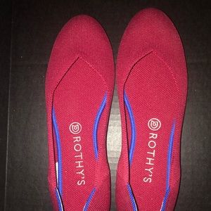 Rothy’s Scooter Red Flats
